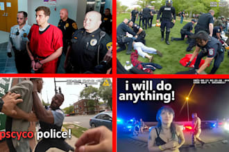 design high CTR police bodycam and true crime thumbnails