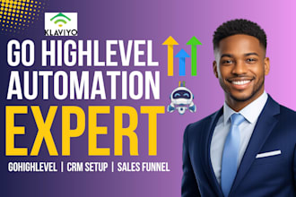 setup gohighlevel automation, sales funnel and CRM workflow