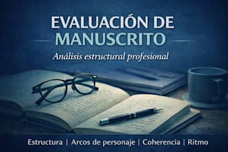 evaluación profesional de manuscrito de tu novela en español