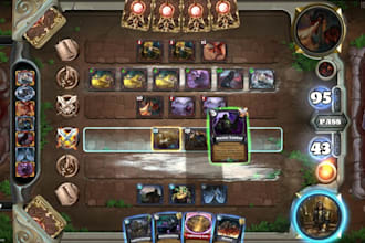 design and develop trading card game in unreal engine, tcg ccg poker card game
