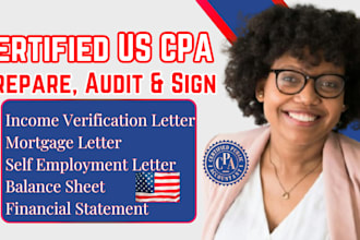provide CPA attestation letter for income business, loan approval verification