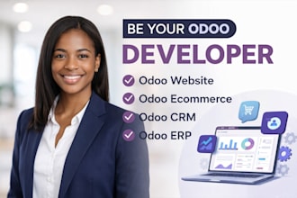 be your odoo developer for odoo website, odoo ecommerce, odoo CRM, and erp