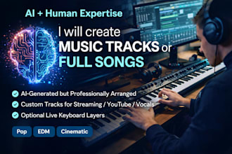 create professional ai assisted music tracks or full songs