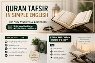 explain quran tafsir in simple english for new muslims