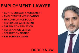 draft employment verification letters,severance package and compliance documents