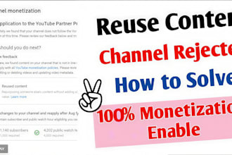 fix youtube monetization issues, reused content issues and adsense problems