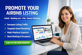 promote airbnb booking com guesty vrbo property listing airbnb marketing