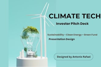 design your climate tech, sustainability, and green fund investor pitch deck