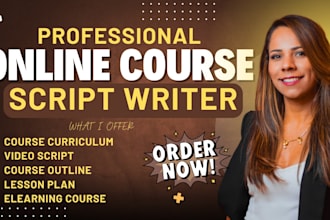 turn your expertise into a structured, engaging online course script