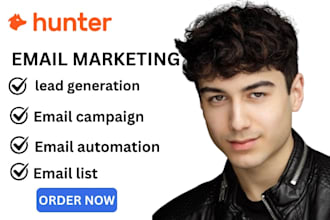 setup hunter io email automation hunter io lead generation hunter io email list