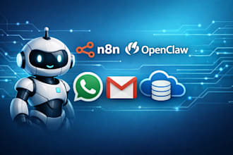 build an ai agent with n8n and openclaw for whatsapp, gmail and CRM automations