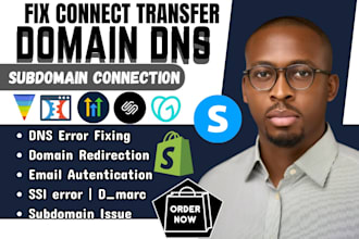 connect domain, redirect domain, domain transfer fix domain issue connect domain