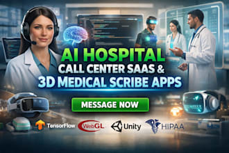 build ai hospital real time voice recognition call center saas webgl avatar app