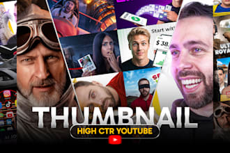 design a youtube thumbnail to boost views and CTR