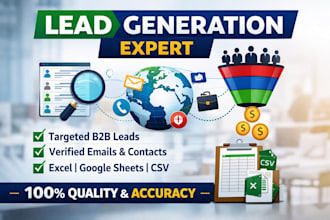 generate quality targeted leads b2b contacts email lists