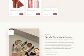 design anding page website