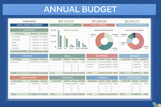 design monthly yearly financial annual budget excel google spreadsheet csv api