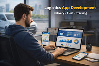 build a custom logistics app and delivery mobile app development