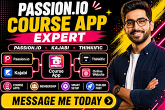 build and publish your online course app passion io app online course website