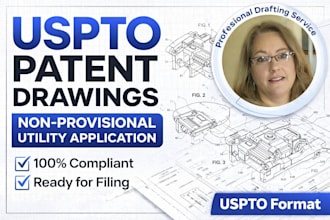 write uspto non provisional utility patent drawing for your invention filing