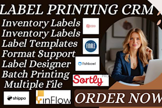 setup label printing crm fishbowl shippo jolt printsmith shipwise label live