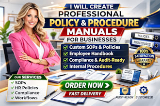 create professional policy and procedure manuals for businesses