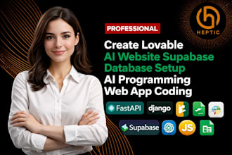 create lovable ai website supabase database setup ai programming web app coding