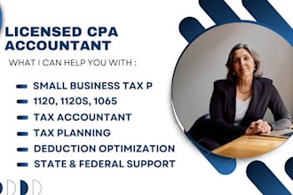 be your CPA tax accountant for small business owner