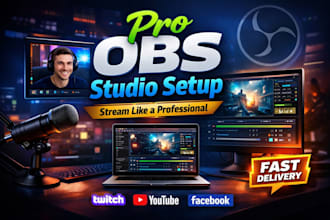 provide pro obs studio setup for streaming