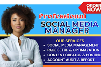 be your social medial marketing manager content creation