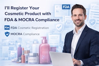 register cosmetic product with fda and mocra compliance
