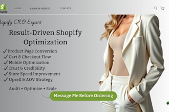 do shopify cro, shopify store audit, shopify upsell setup, shopify sales