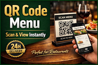 create a custom professional qr code menu for your restaurant or cafe