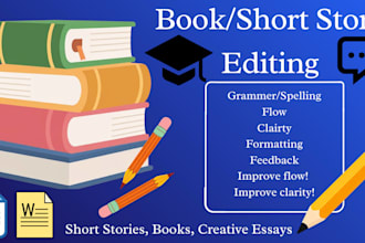 edit and proofread any fiction work