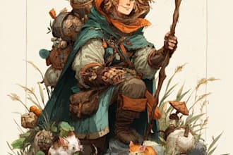 create concept fantasy illustrations