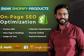 do shopify on page SEO, and technical optimization