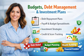 do budgets debt management repayment plans, investment plans, payoff spreadsheet