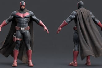 superhero character for comics