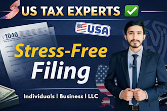 prepare and efile US tax returns for individual and business 1040, 1120, 1065