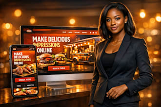 restaurant website food catering website cafe website food truck website