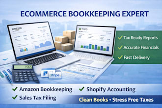 do amazon shopify bookkeeping sales tax and ecommerce tax return filing