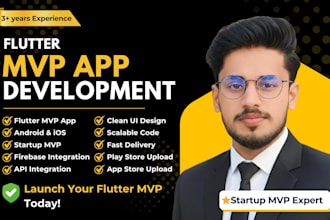 develop your flutter mvp app for android and ios