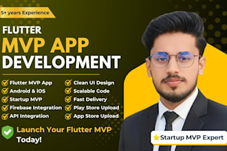 develop your flutter mvp app for android and ios