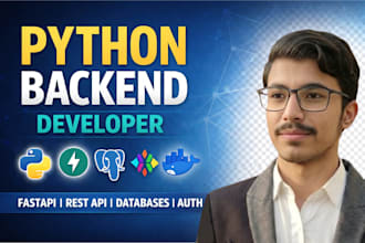 build python fastapi backend for rest API and scalable saas