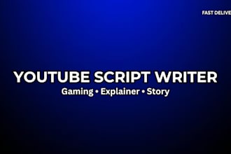write engaging video scripts for gaming and storytelling channels