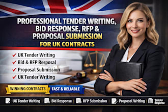 do professional tender writing , bid response , rfp and proposal submission