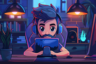 create cartoon logo for you