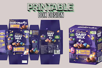 create dieline bleed line printable pdf template card box packaging label design