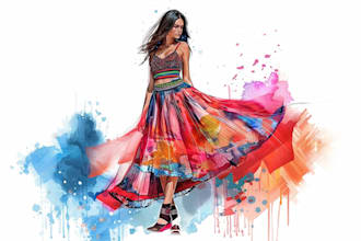 create custom fashion illustrations and croquis for you