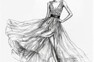 draw a fashion illustration or sketch